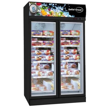 SOLID COOL 2 DOOR DISPLAY FREEZER SC 960L (1253 x 715 x 2092 MM) SCBF-2DTF / SCWF-2DTF