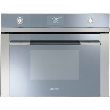 SMEG 45cm Linea Series Compact Combination Microwave Oven SF4120MC