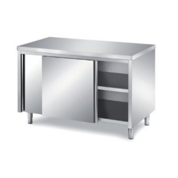 STRONG TRADING SS SLIDING DOOR TABLE (1800 X 600 X 850) ST-CAB-6-6D