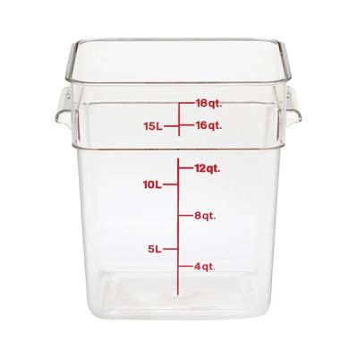 CAMBRO CAMWEAR CAMSQUARE 18QT CONTAINER 18SFSCW135