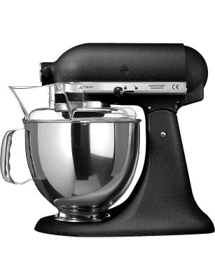 KITCHENAID 4.8L Artisan Tilt-Head Stand Mixer (Cast Iron Black) 5KSM150PSBBK