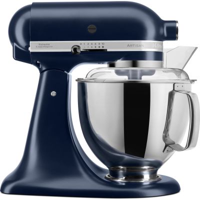 KITCHENAID 4.8L Artisan Tilt Head Stand Mixer with Twin Bowls (Matte Ink Blue) 5KSM175PSBIB