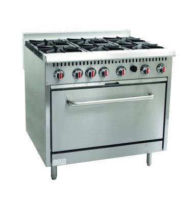CHEFONIC 6 Open Burner Range With Oven S36-6