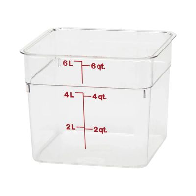 CAMBRO CAMWEAR CAMSQUARE 6QT CONTAINER 6SFSCW135