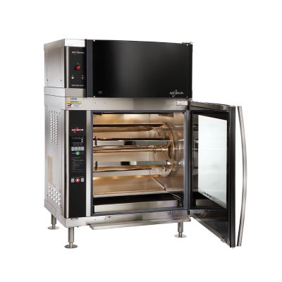 ALTO-SHAAM HOT HOLDING ROTISSERIE WITH VENTLESS HOOD (CURVED GLASS DOOR, SOLID BACK) AR-7EVH