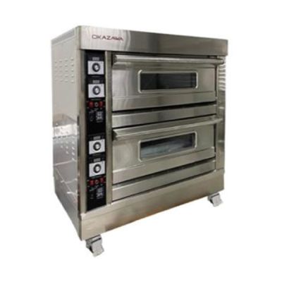 OKAZAWA Industrial Stainless Steel Electric Oven 2 Deck (415V) EVL24M