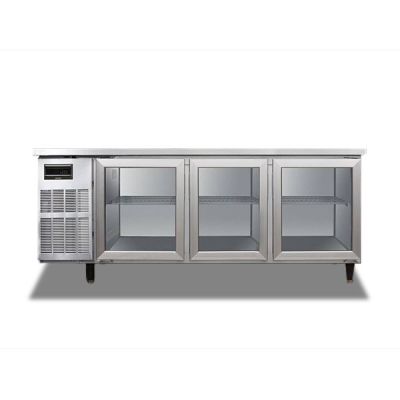 FREZMAC SS 3 DOOR UNDERCOUNTER CHILLER 1800MM (GLASS DOOR) FMT-6CG6