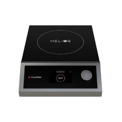 COOKTEK Countertop Single Hob Cooktop with New Helios Controls HTF‐9500‐SH35‐2