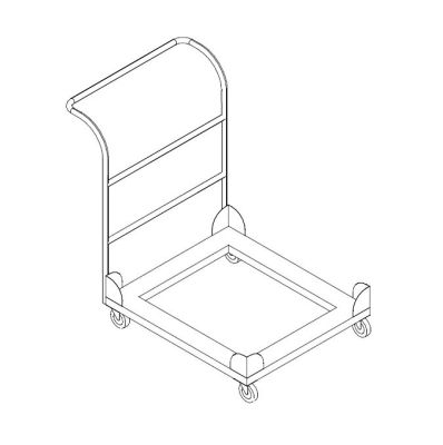 Stainless Steel IBC Bin Transfer Trolley
