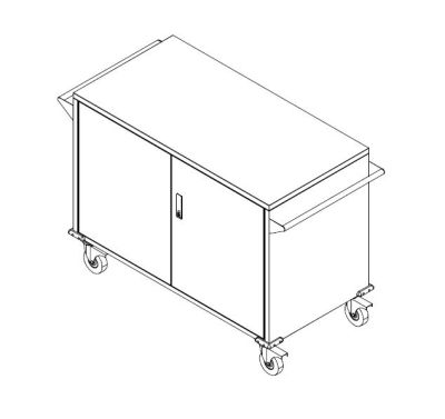 Stainless Steel CSSD Distribution Trolley with Lock