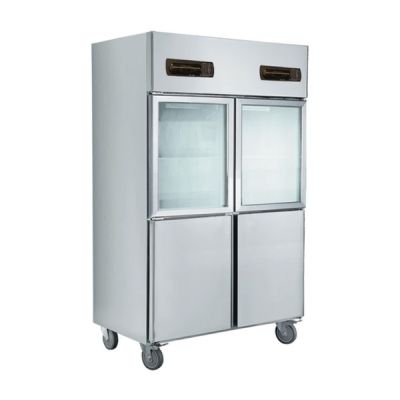 FRESH UPRIGHT DUAL TEMPERATURE REFRIGERATOR (STATIC COOLING) 4 DOORS FREEZER / CHILLER MUS10A2B2G