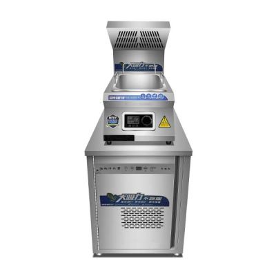 Single Tank Commercial Induction Deep Fryer with Range Hood PX-DF035-1FFS
