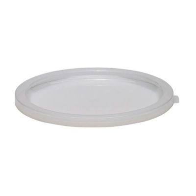 CAMBRO POLY ROUND CONTAINER LID FOR 12QT,18QT &amp; 22QT (NATURAL WHITE)  RFSC12148