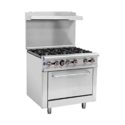 FRESH 6 OPEN BURNER WITH OVEN RGR-36