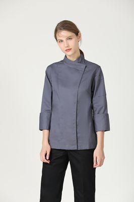 GREENCHEF Rosemary Grey  Chef Jacket  (Long Sleeve) CGL8060PC