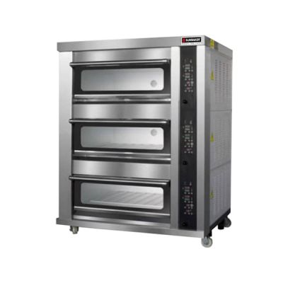 SUN BAKER Electric Deck Oven - 3 Decks 6 Trays (1340 x 1050 x 1740 mm) SB-306ETL