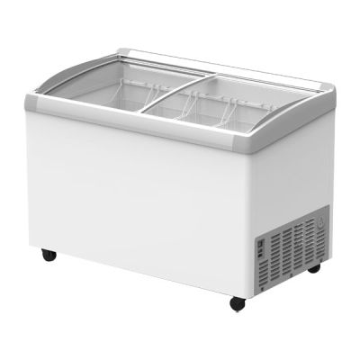 HIRON SHOWCASE CHEST FREEZER WITH LED (W1240 x D694 x H850) (359L) 5 BASKET SD400AE