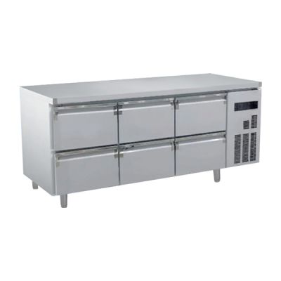 SNOW 6 Drawer Undercounter Chiller 1800mm SS3D18CCD