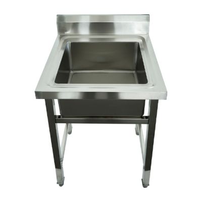 STRONG TRADING SS SINGLE BOWL SINK 700MM (700 X 700 X 850+100) ST-1BS-700-7D
