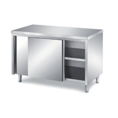 STRONG TRADING SS SLIDING DOOR TABLE (1200 X 760 X 850) ST-CAB-4-7D