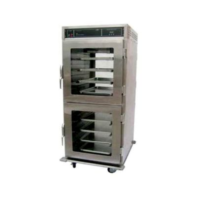 BRANDON Glass door with front &amp; back opening Upright Holding Cabinet UHC9MB-B