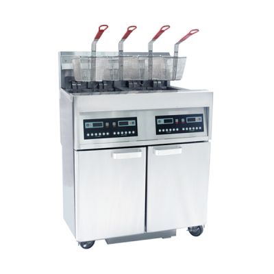 WISE 8LX2 TWIN ELECTRIC STANDING FRYER WITH FILTRATION WEL-2L