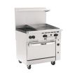 VULCAN 2 OPEN BURNERS + 24" GRIDDLE WITH 1 STANDARD OVEN 36S-2B24GTP