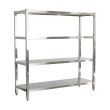 STRONG TRADING 4 LAYERS SS SOLID SHELF (900 X 500 X 1550) ST-4TR-3(S)