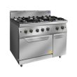 ATOSA 6 BURNERS GAS STOVE WITH OVEN - 700 SERIES FLOOR-STANDING TYPE (1200 X 700 X 1085 MM) AT7G6BO-2