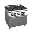 FAGOR 4 GAS OPEN BURNER WITH OVEN C-G741 H