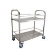 112602 (M) S/S TWO TIER LIQUOR TROLLEY CHN-TROLLY-011