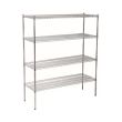 JIWINS 1220*530*1800MM WIRE SHELVING CHROME CN482171