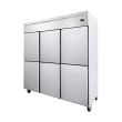 IMAX STAINLESS STEEL 6 DOOR UPRIGHT FREEZER EQB-6DUPF