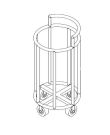 Stainless Steel Linen Trolley