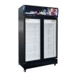 SNOW 2 Door Display Upright Freezer  | 1240 x 735 x 2075 (BLACK SERIES) LY1000BBF-HP