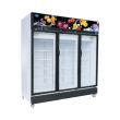 SNOW 3 Door Display Upright Chiller (BLACK FRAME) 1846 x 735 x 2075  (Inverter Compressor) LY1500BBC-HB (I)