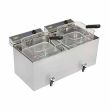 ROLLER GRILL Twin Tank Electric Counter-Top Fryer MF 120 DR