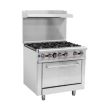 FRESH 6 OPEN BURNER WITH OVEN RGR-36