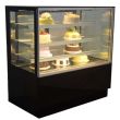 SOLID COOL 5' CAKE SHOWCASE SQUARE (3 TIER) - BLACK MARBLE (1500 x 700 x 1300 MM) SC1500-SR3BK
