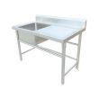 REDOR SS SINGLE BOWL SINK TABLE - LEFT (1200 X 700 X 850/100 MM) RS-1BS-1200L