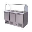 SOLID COOL SALAD BAR COUNTER WITH CURVE GLASS (1365 x 700 x 1300 MM) SSC-903CG