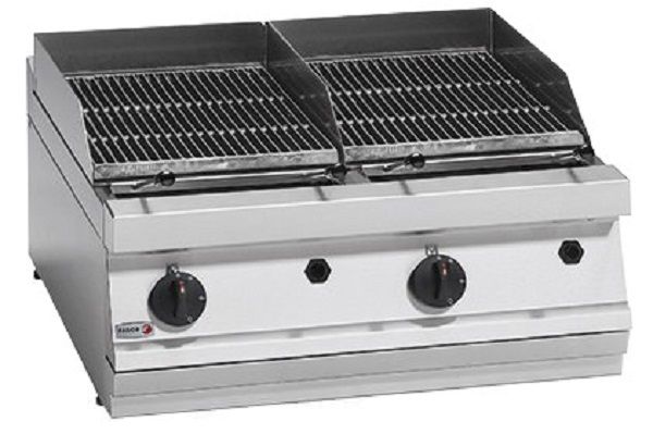 FAGOR Gas Countertop Carcoal Griller with Two Grids BG7 10