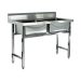 STRONG TRADING SS DOUBLE BOWL SINK 1200MM (1200 X 600 X 850+100) ST-2BS-1200-6D