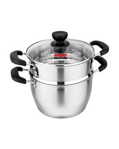 ENDO 22cm 2-Tier Stainless Steel Steamer E-S222T