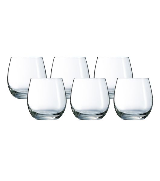 LUMINARC Hermitage 6pc 320ml Old Fashioned Glass Set H9207 Kitchen