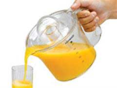 Transparent juice jug	