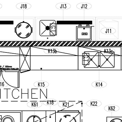 club house kitchen design